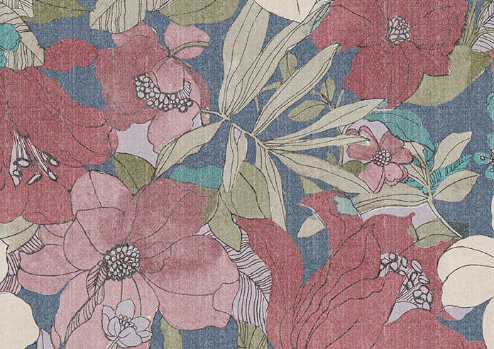 Maisie, Cherry - Roman Blind - Image 7